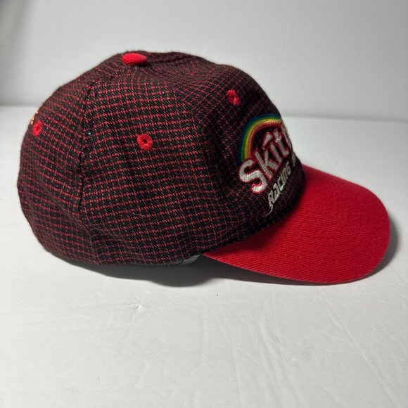 VINTAGE ERNIE IRVAN 36 SKITTLES 1990's HAT CAP Hook & Loop Wool Blend - Picture 4 of 7